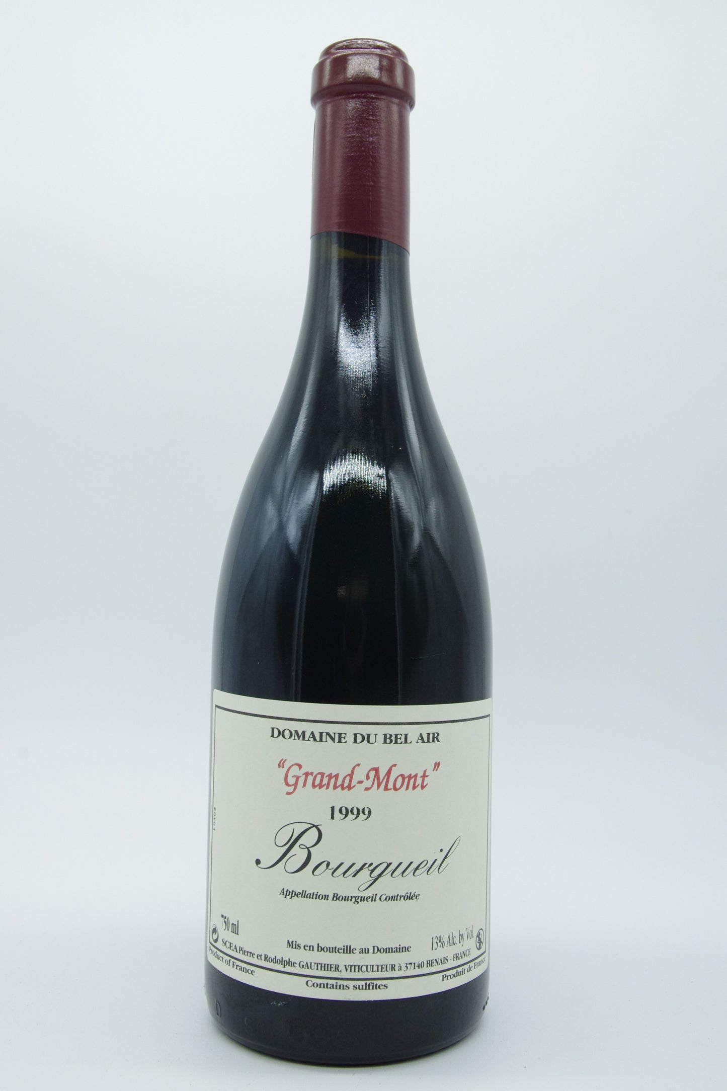 Domaine du Bel Air - Pierre Gauthier, Bourgueil "Grand-Mont" - 1999 - 0,75L