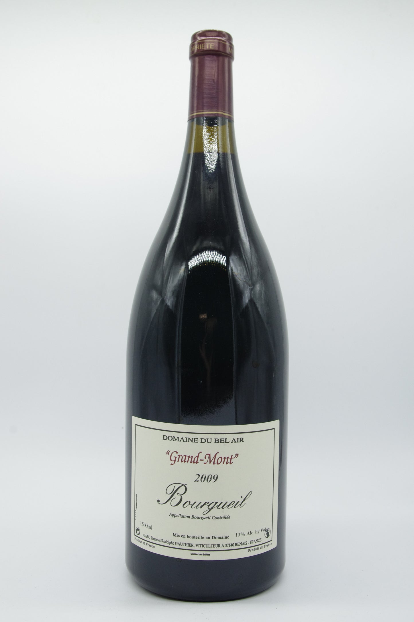 Domaine du Bel Air - Pierre Gauthier, Bourgueil "Grand-Mont" - 2009 - 1,5L