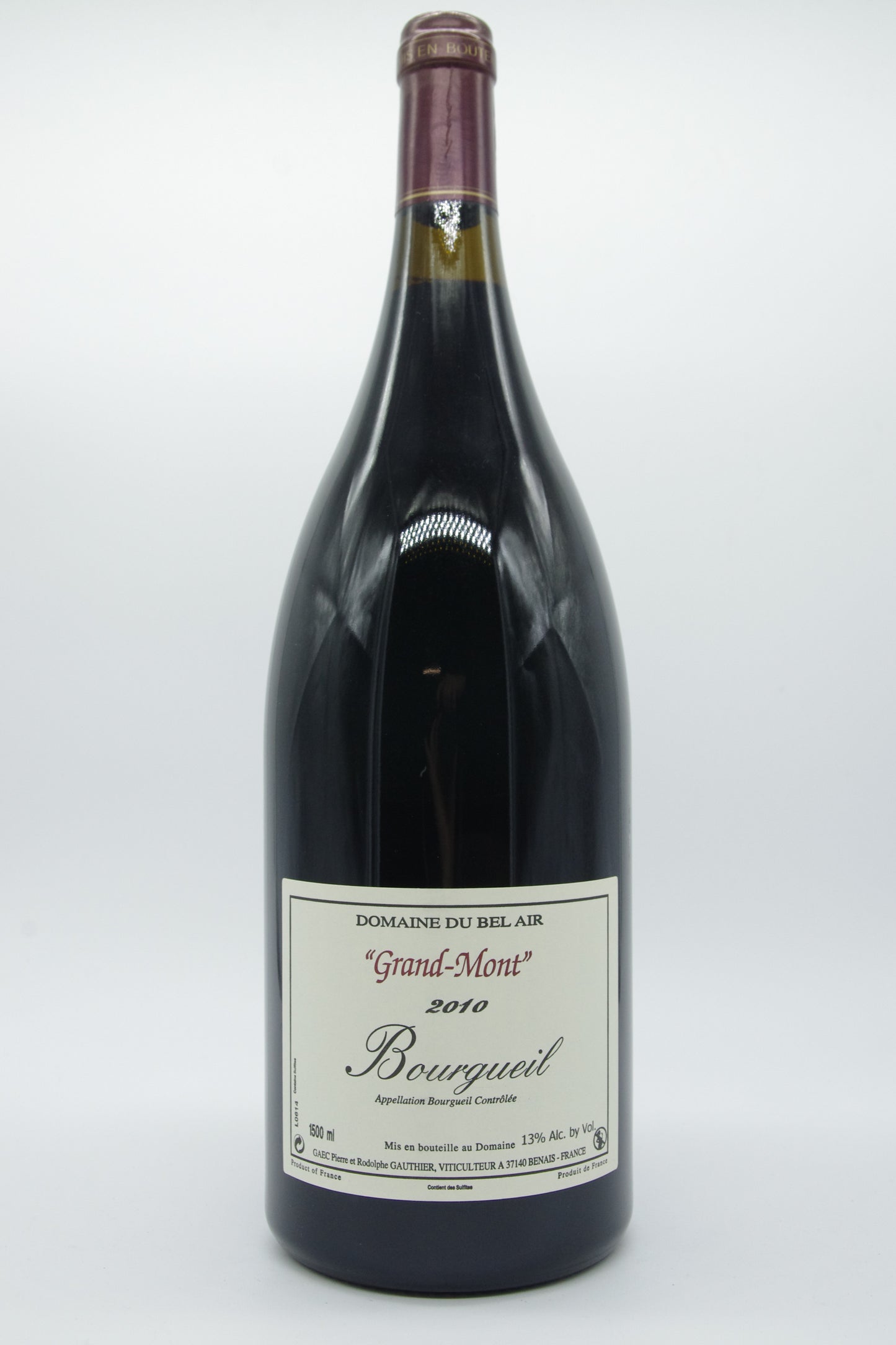 Domaine du Bel Air - Pierre Gauthier, Bourgueil "Grand-Mont" - 2010 - 1,5L