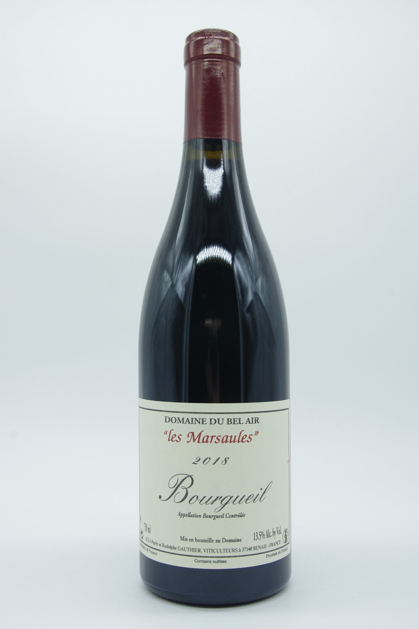 Domaine du Bel Air - Pierre Gauthier, Bourgueil "Les Marsaules" - 2018 - 0,75L