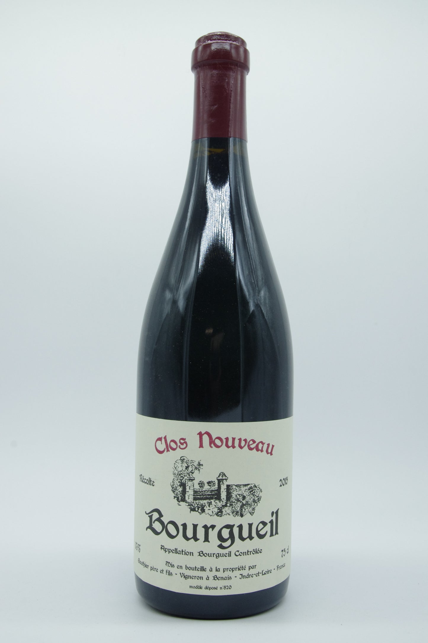 Domaine du Bel Air - Pierre Gauthier, Bourgueil "Clos Nouveau" - 2015 - 0,75L