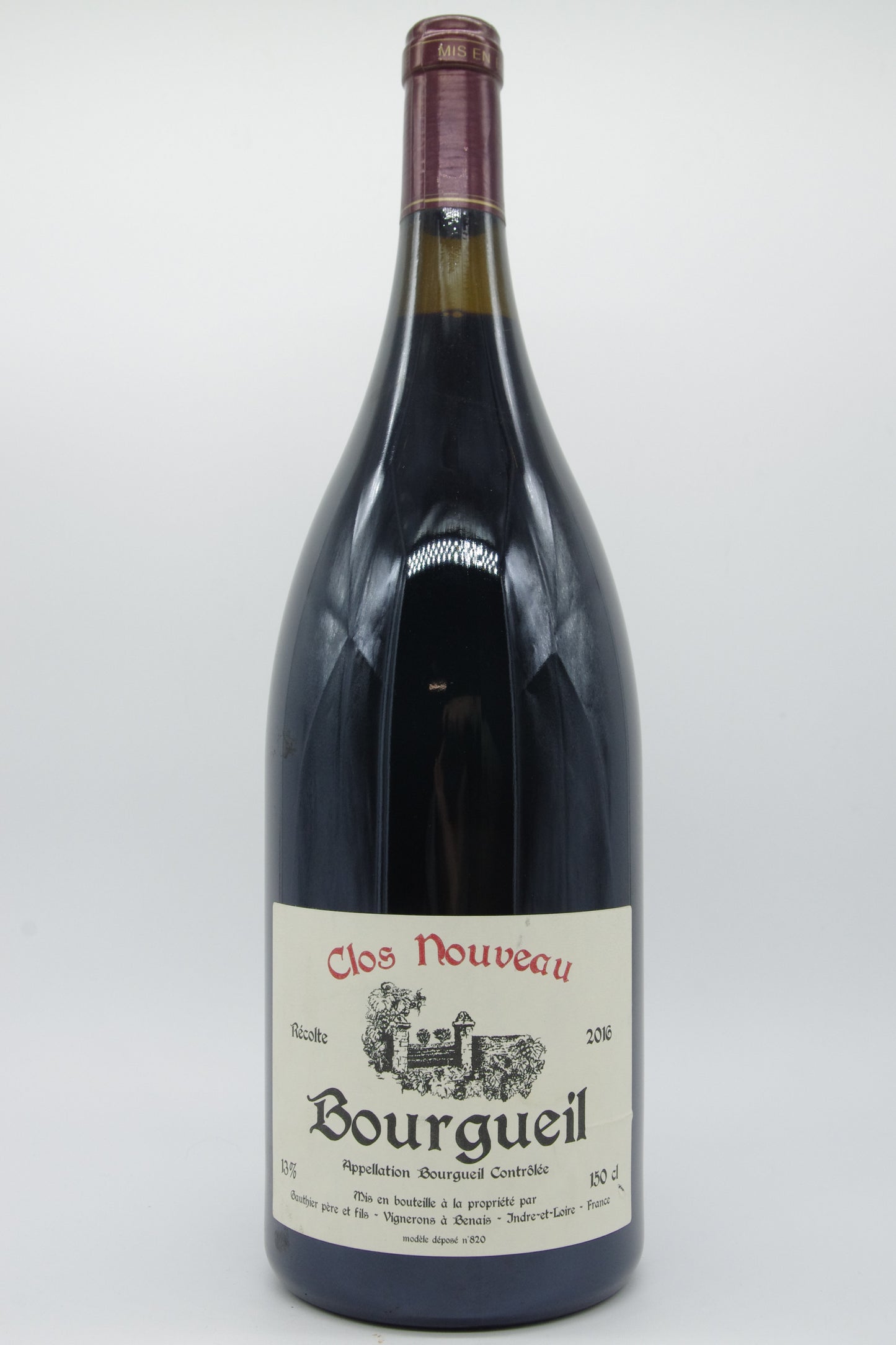Domaine du Bel Air - Pierre Gauthier, Bourgueil "Clos Nouveau" - 2016 - 1,5L