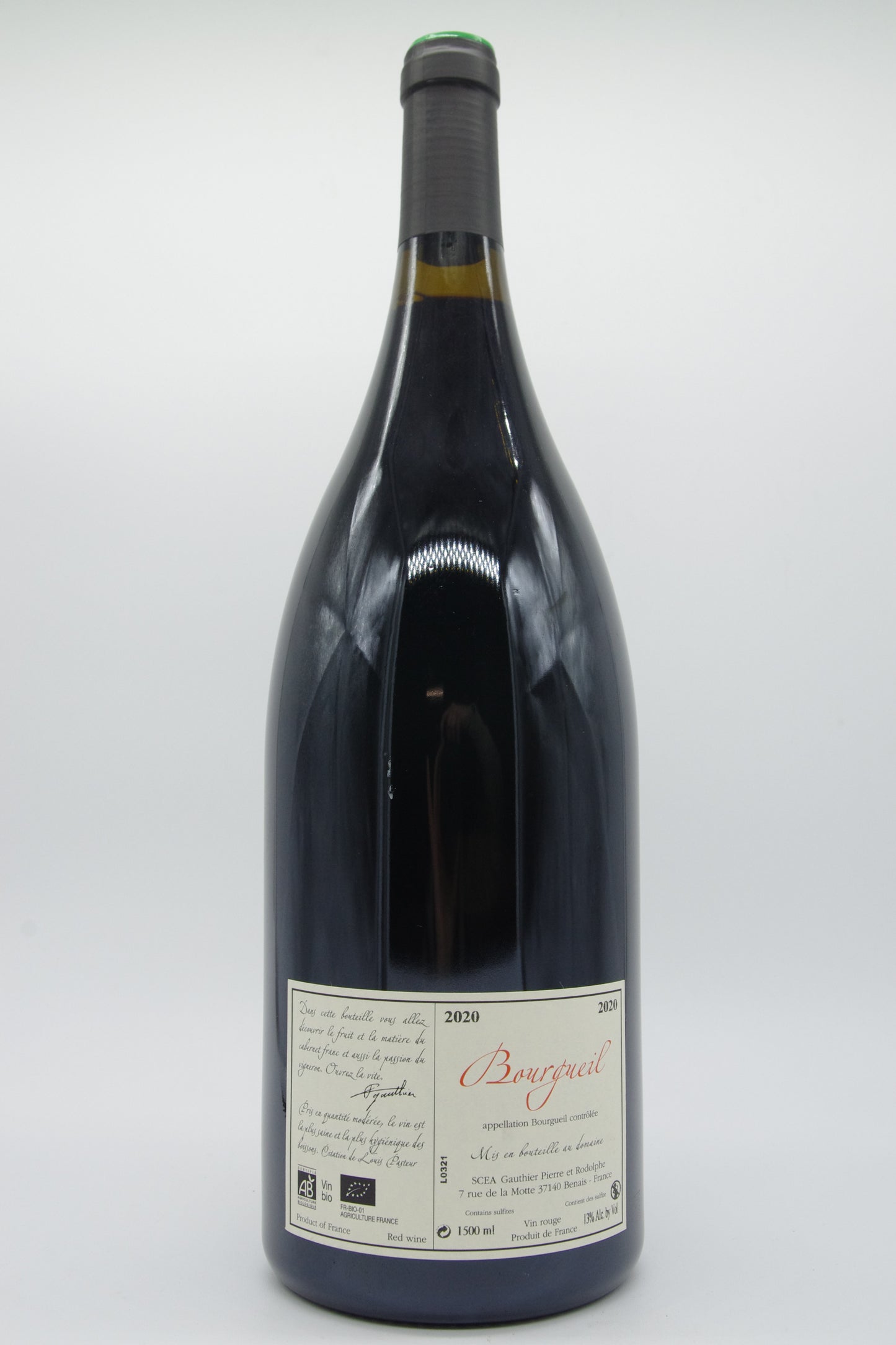 Domaine du Bel Air - Pierre Gauthier, Bourgueil "Jour de soif" - 2020 - 1,5L