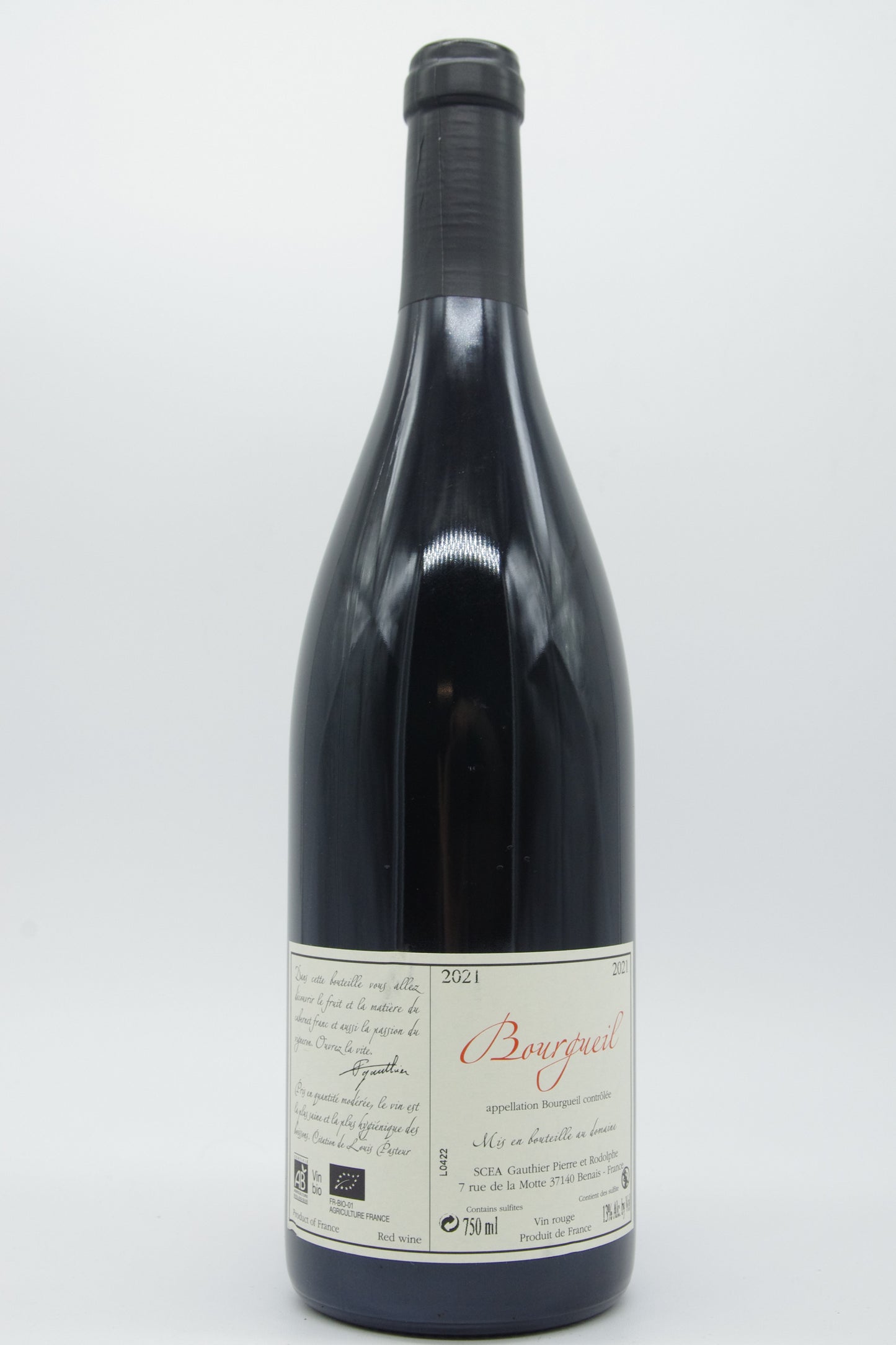 Domaine du Bel Air - Pierre Gauthier, Bourgueil "Jour de soif" - 2021 - 0,75L