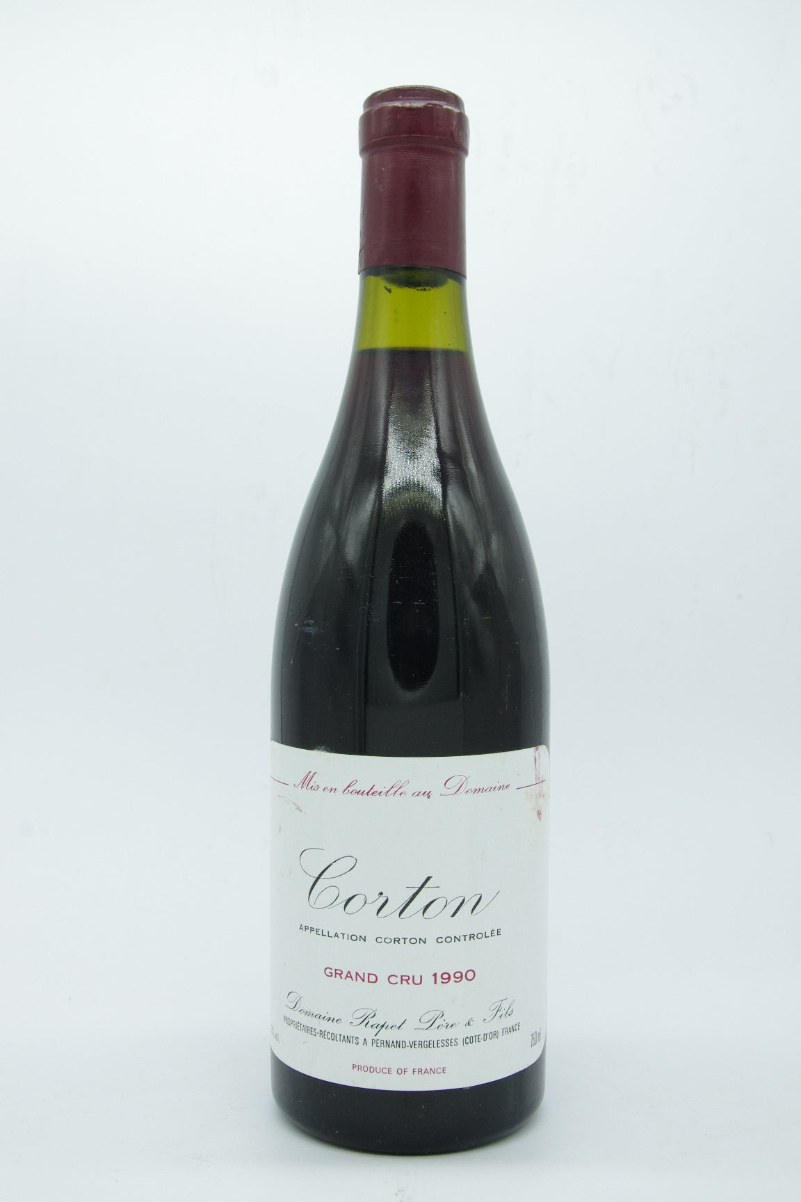 Domaine Rapet Père & Fils, Corton Grand Cru - 1990 - 0,75L