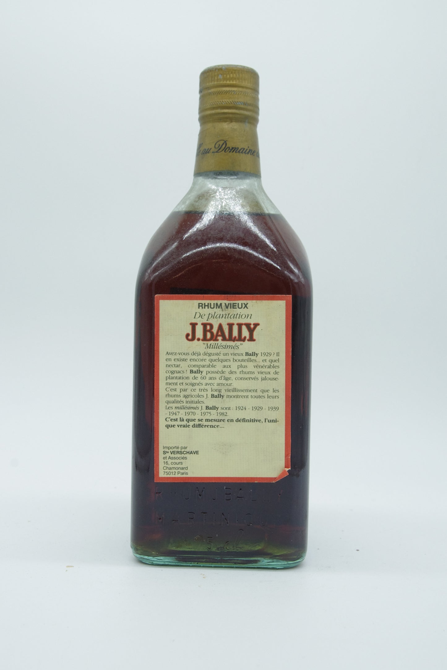 J.Bally, Vieux Rhum plantation lajus carbet - 1970 - 0,75L
