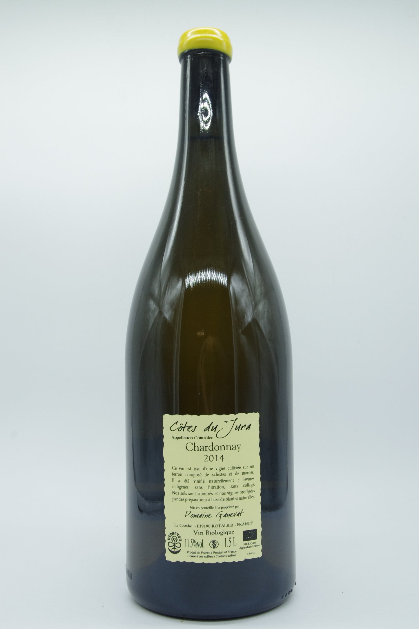 Jean-François Ganevat, Côtes du Jura Grusse en Billat "Sous la Roche" - 2014 - 1,5L