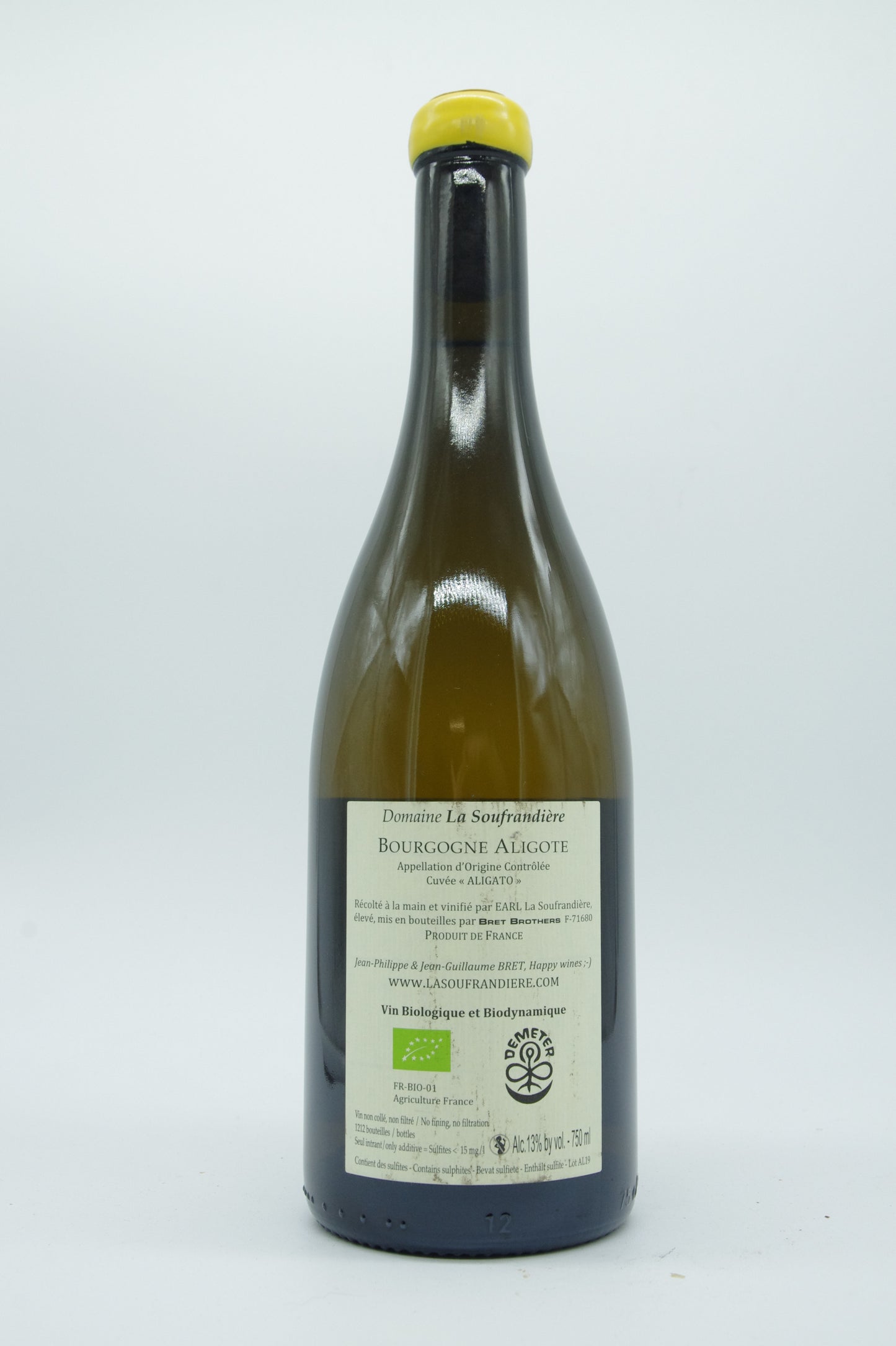 La Soufrandière, Bourgogne Aligoté "Aligato" - 2019 - 0,75L