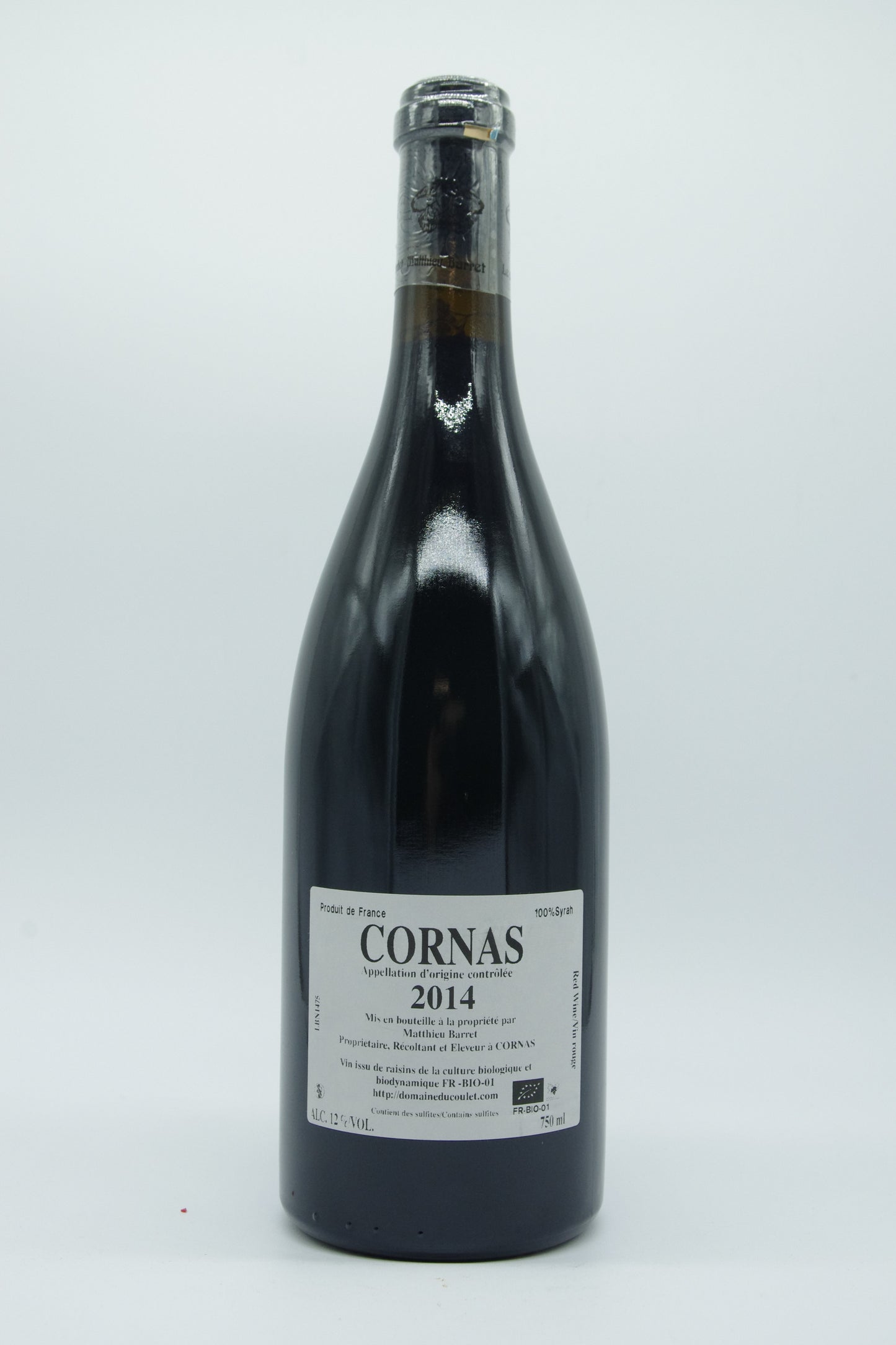 Matthieu Barret, Cornas "Billes Noires" - 2014 - 0,75L