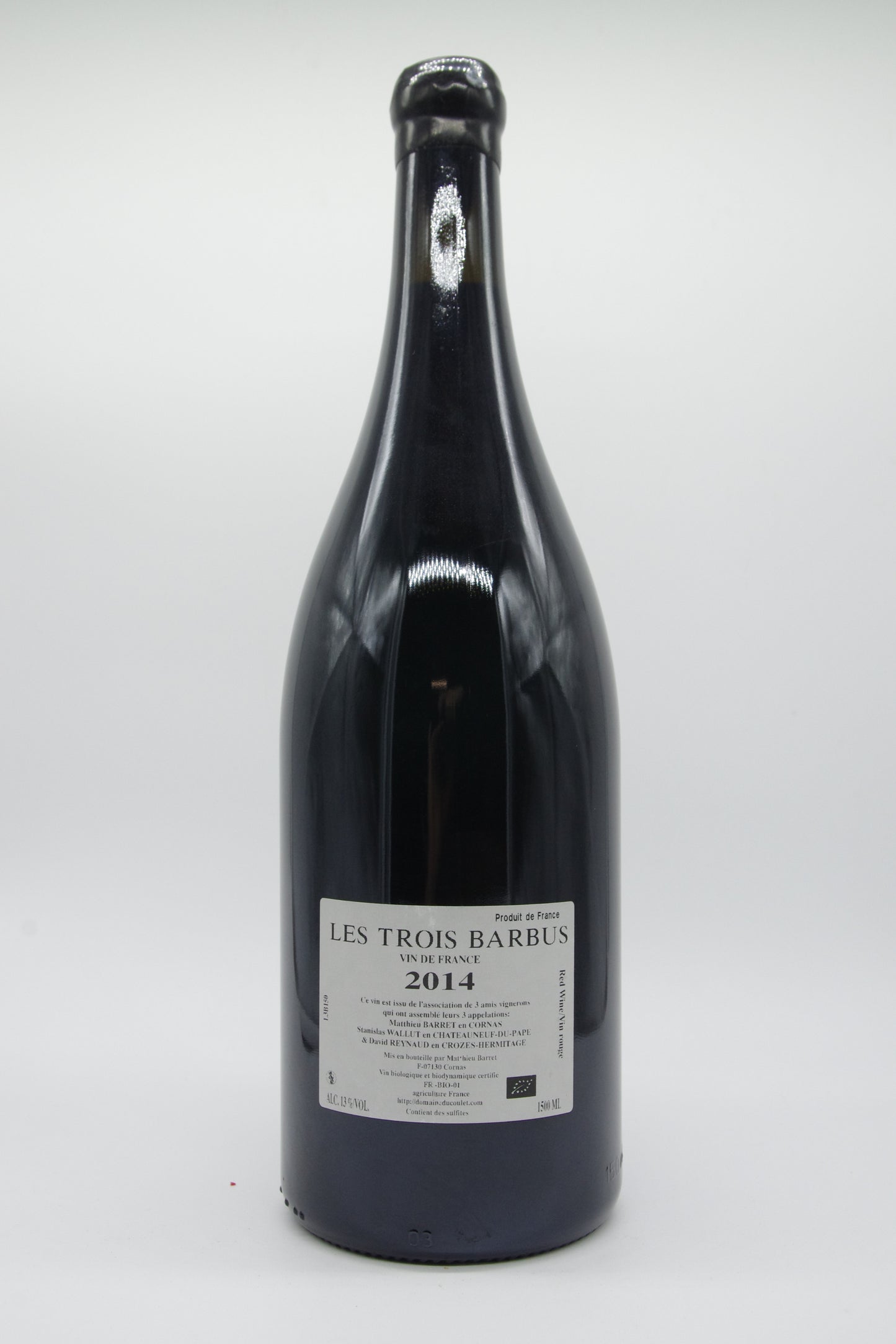 Matthieu Barret, VdF "Les Trois Barbus" - 2014 - 1,5L