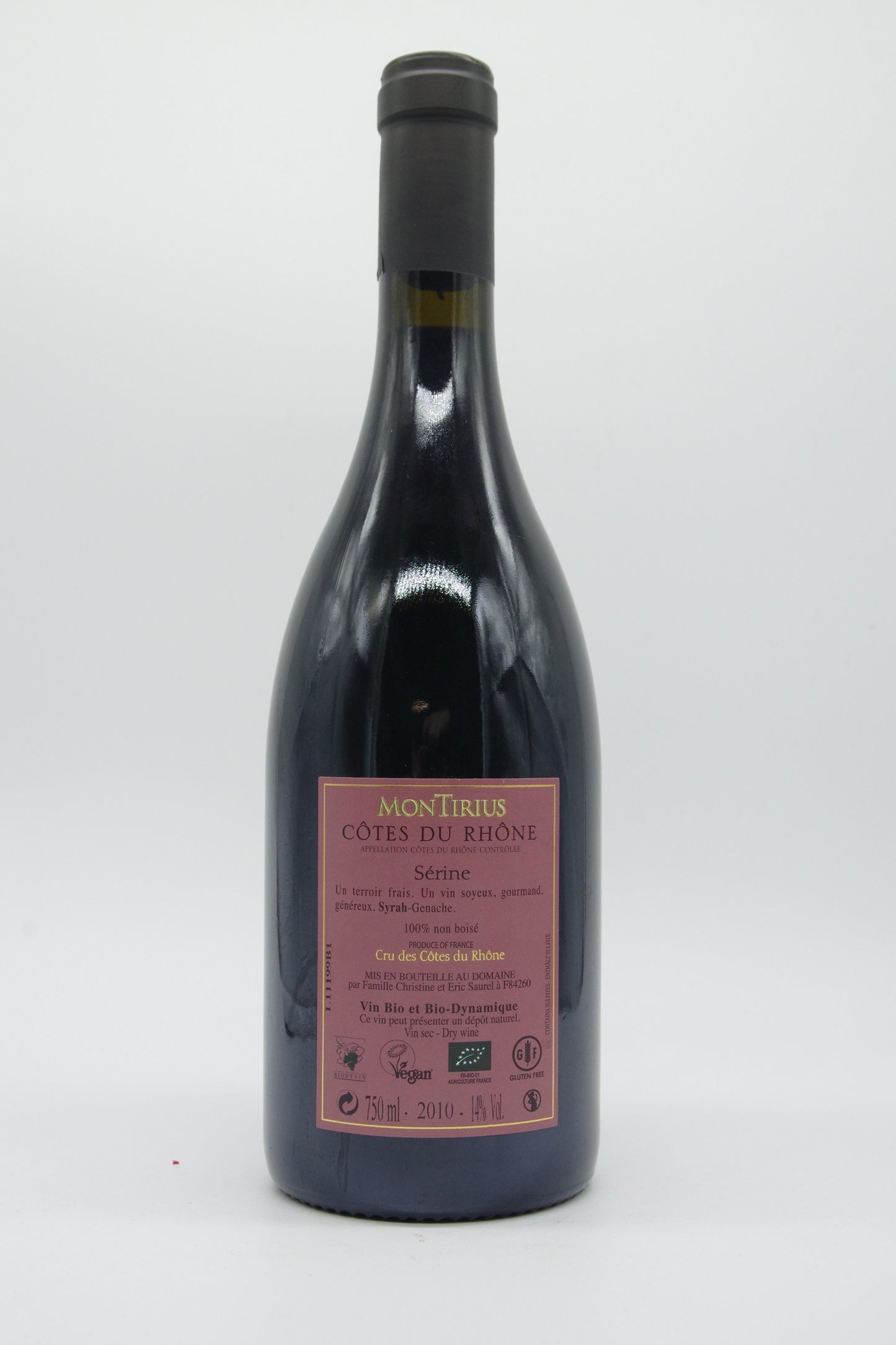 Montirius Le Domaine, Côtes du Rhône "Sérine" - 2010 - 0,75L