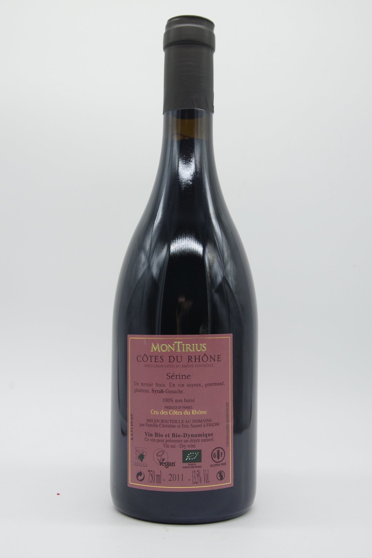 Montirius Le Domaine, Côtes du Rhône "Sérine" - 2011 - 0,75L