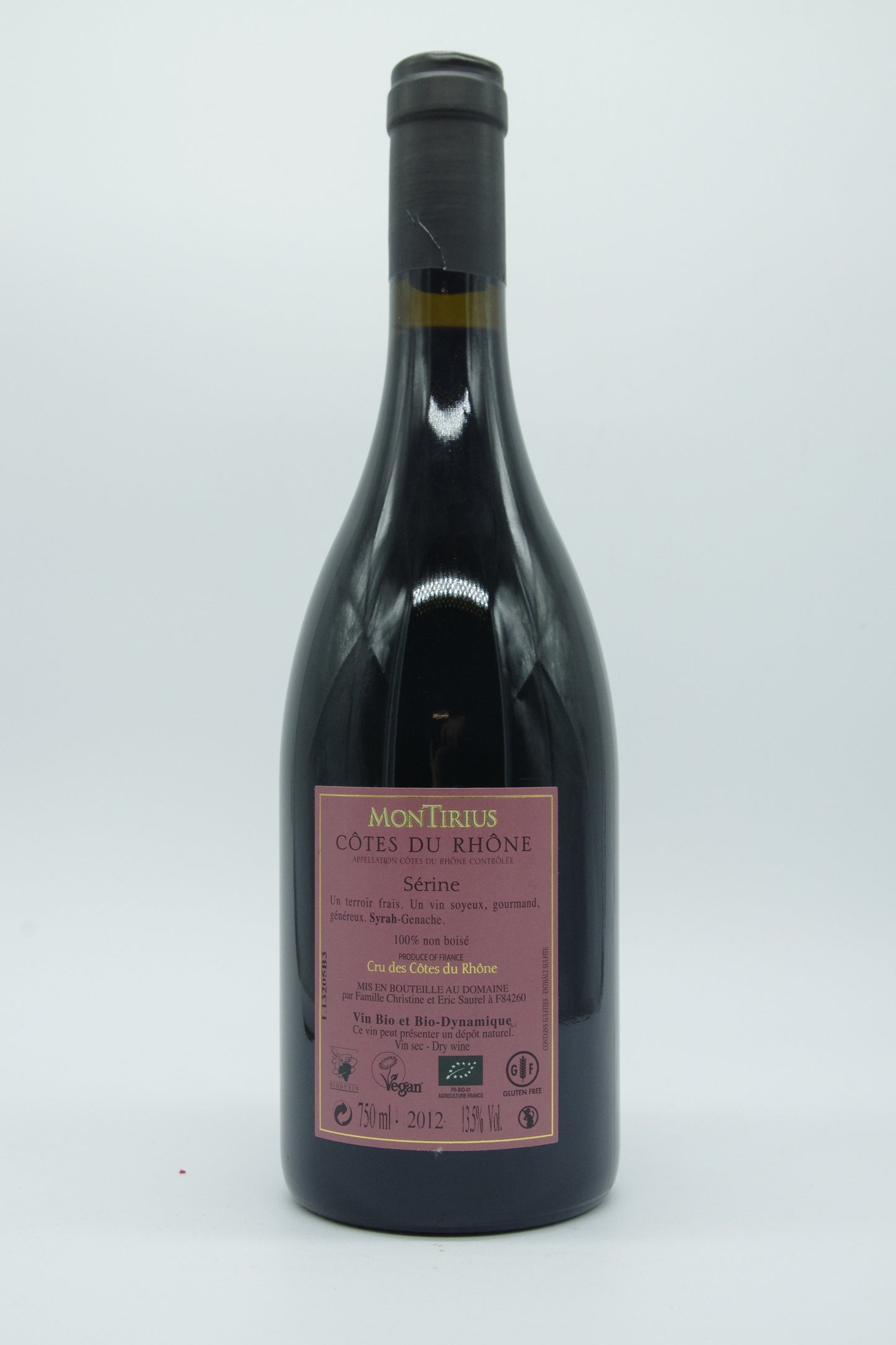 Montirius Le Domaine, Côtes du Rhône "Sérine" - 2012 - 0,75L