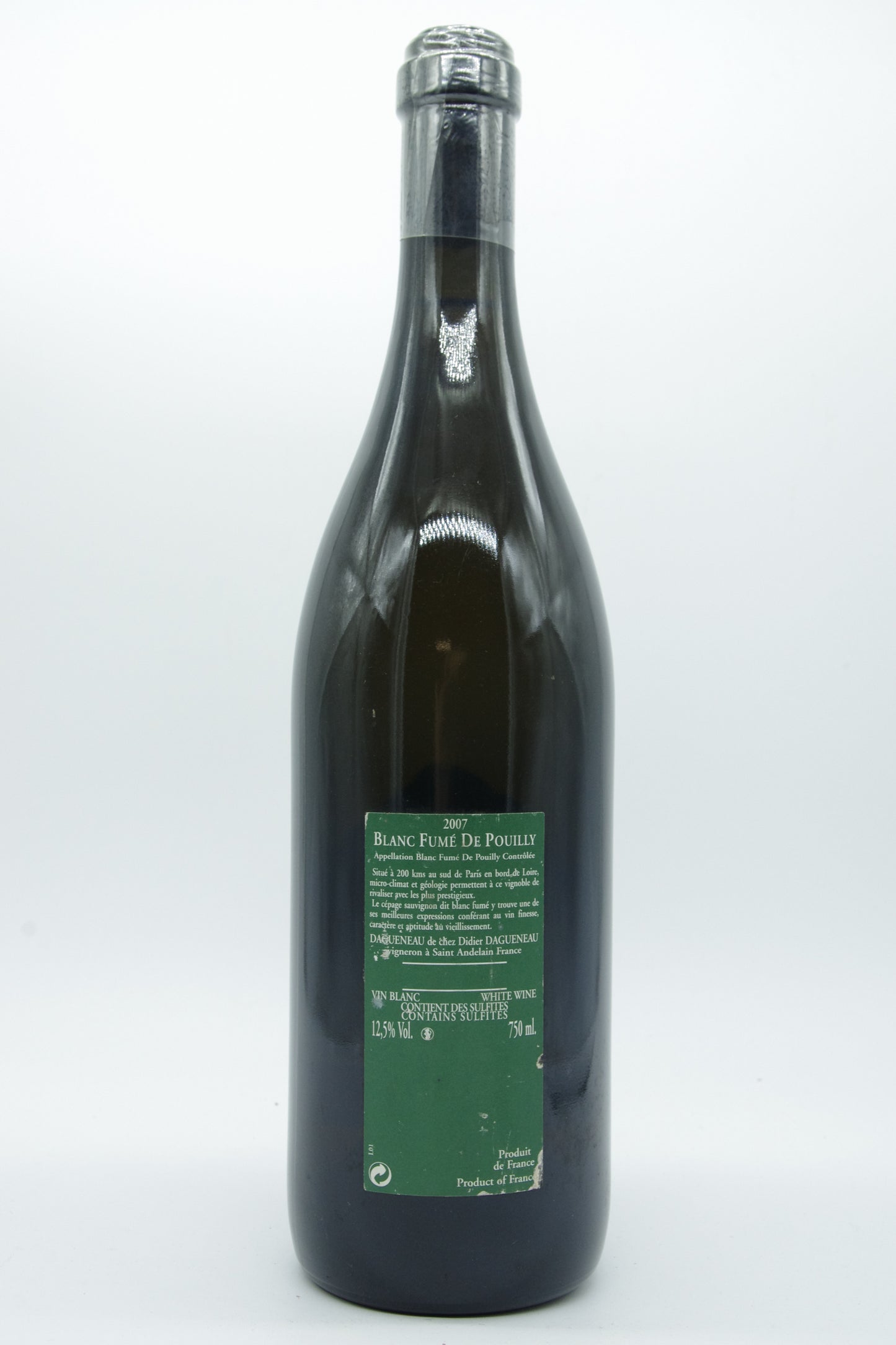 Didier Dagueneau, Blanc fumé de Pouilly "Silex" - 2007 - 0,75L