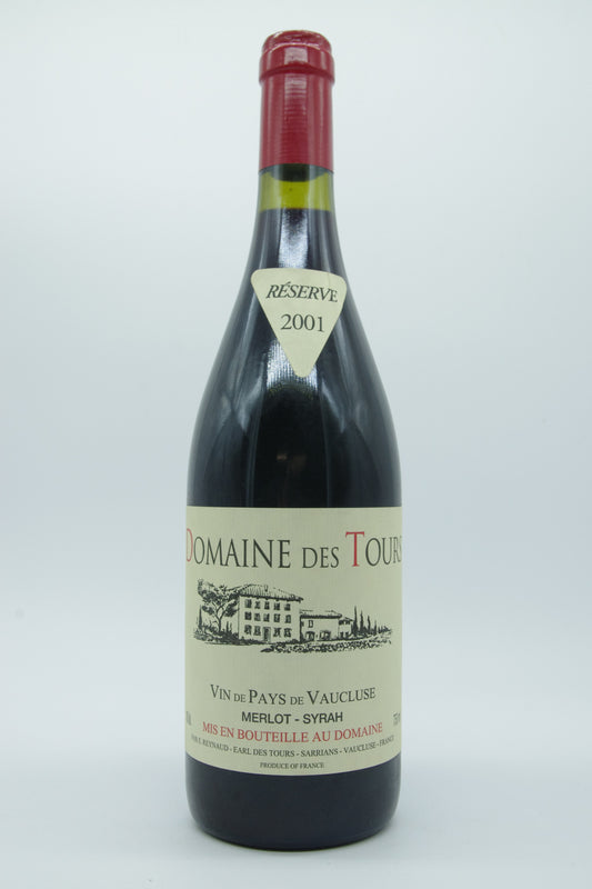 Rayas Domaine des Tours, Vin Pays de Vaucluse Merlot-Syrah - 2001 - 0,75L