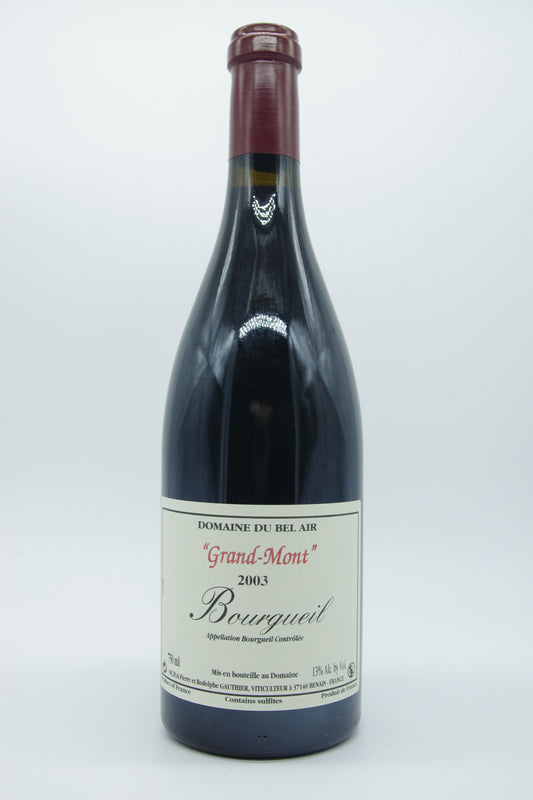 Domaine du Bel Air - Pierre Gauthier, Bourgueil "Grand-Mont" - 2003 - 0,75L