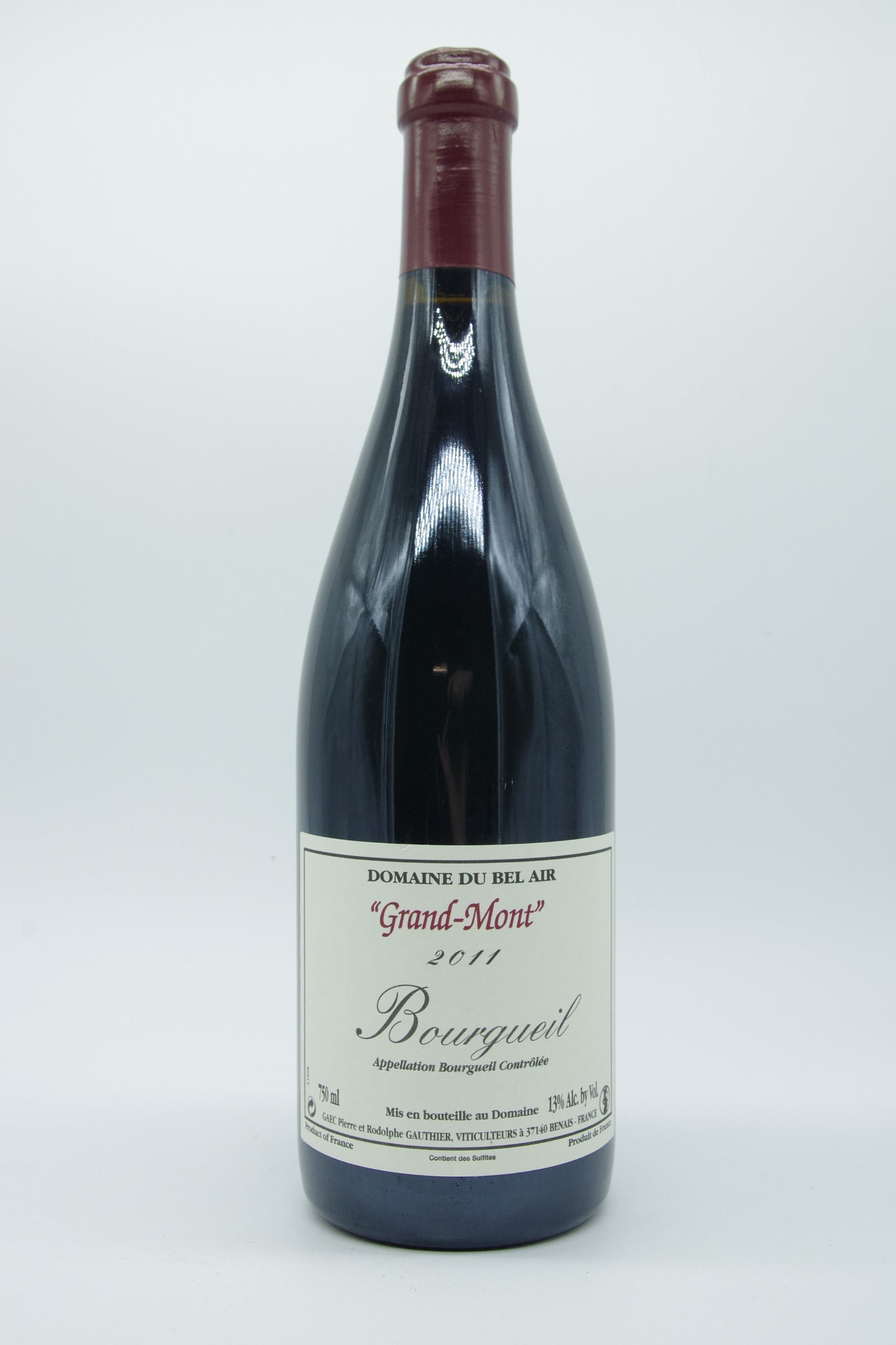 Domaine du Bel Air - Pierre Gauthier, Bourgueil "Grand-Mont" - 2011 - 0,75L