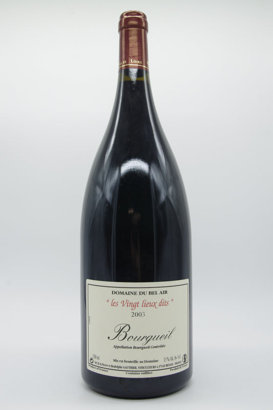 Domaine du Bel Air - Pierre Gauthier, Bourgueil "Les Vingt lieux dits" - 2003 - 1,5L
