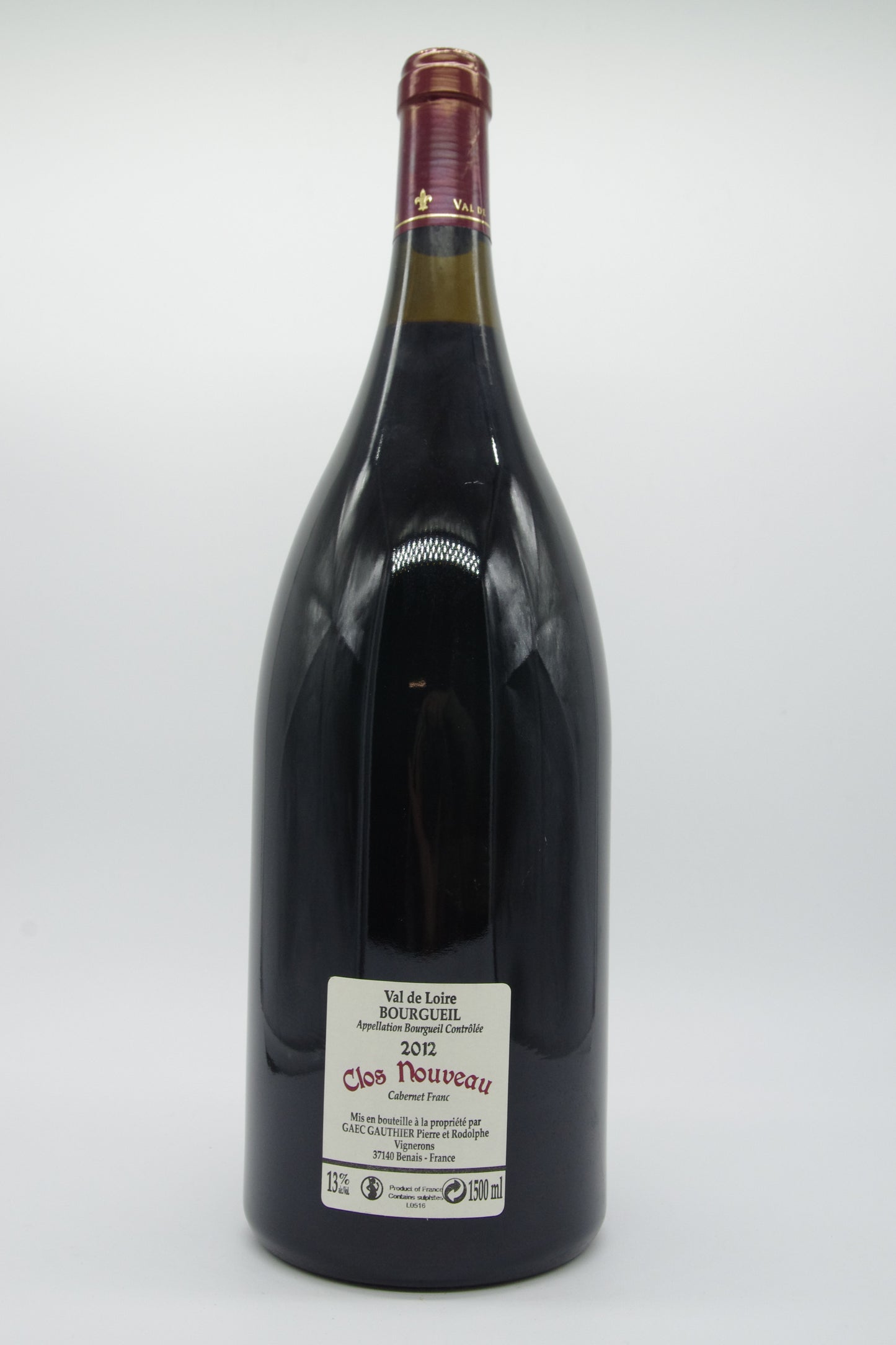 Domaine du Bel Air - Pierre Gauthier, Bourgueil "Clos Nouveau" - 2012 - 1,5L