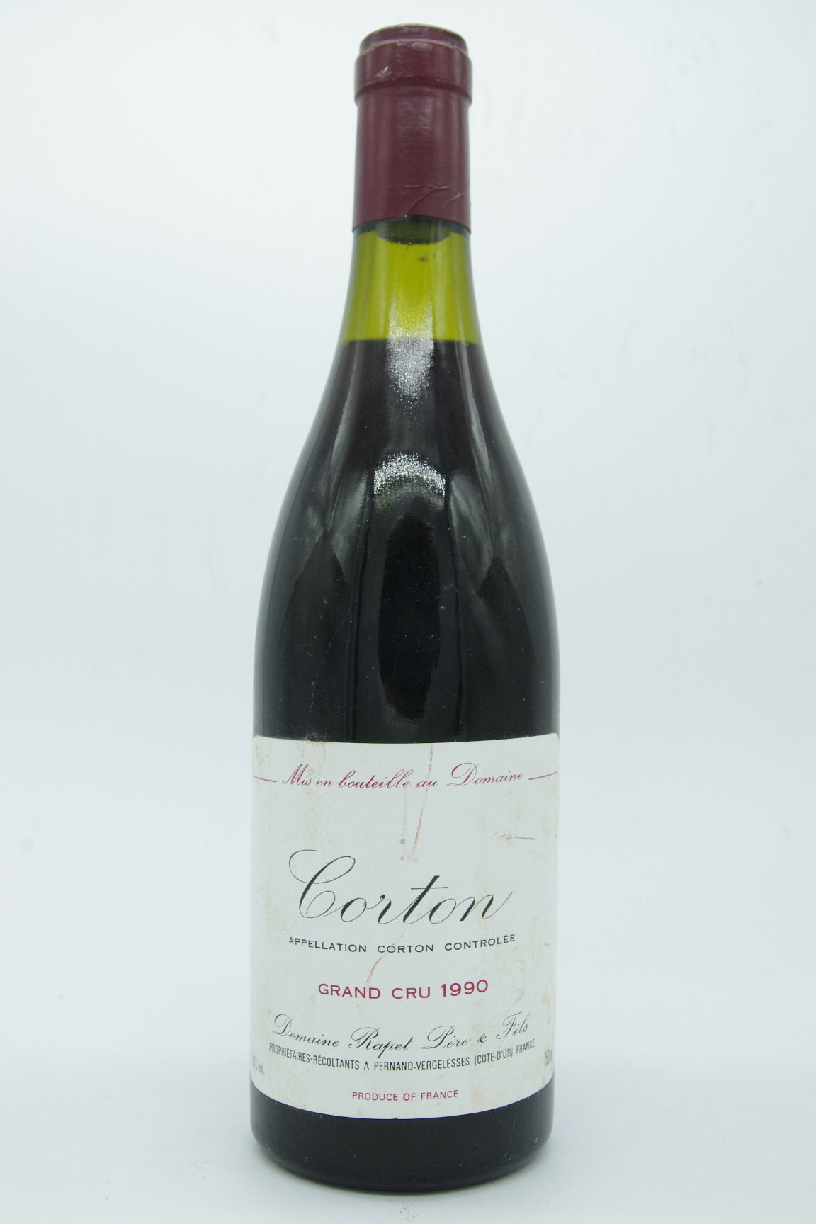 Domaine Rapet Père & Fils, Corton Grand Cru - 1990 - 0,75L