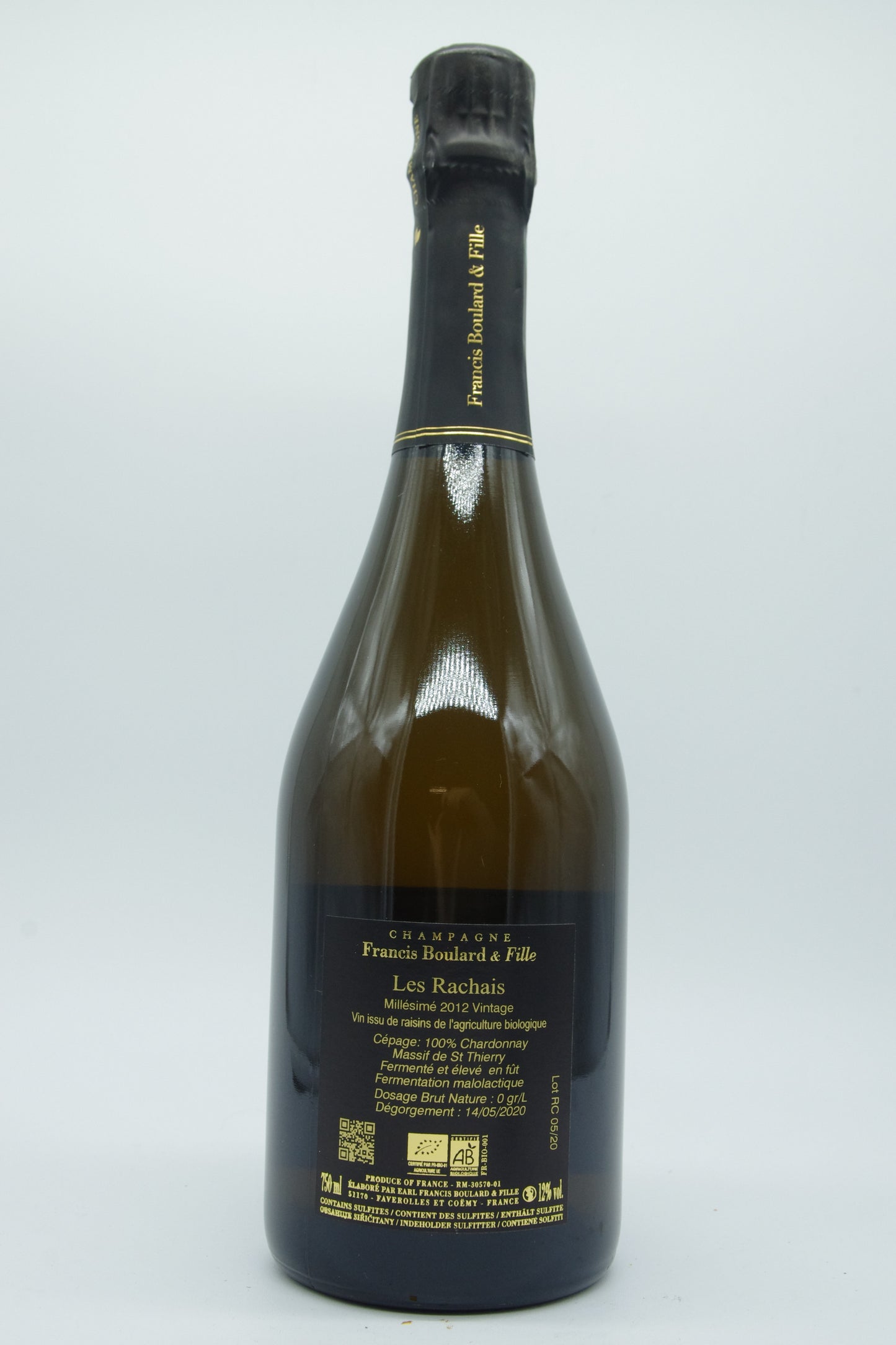 Francis Boulard, Les Rachais, Millesime 2012 Vintage - 2012 - 0,75L